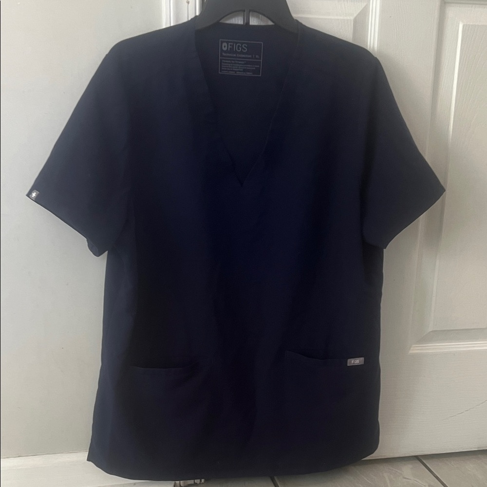 Figs Navy Top